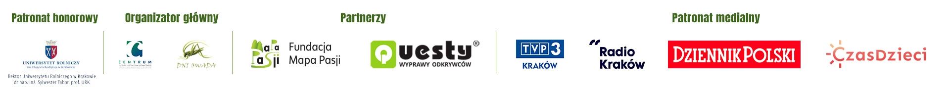 logotypy do plakatu promujący dni owada